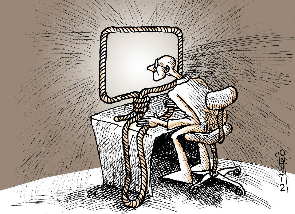 internet iran cartoon