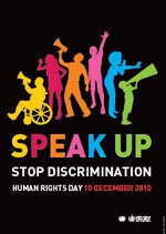 Speak up, stop discrimination
