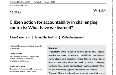 از فعالیت شهروندی برای بسط مسئولیت‌پذیری در محیط‌های چالش‌برانگیز چه آموخته‌ایم؟