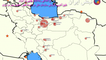 نقشه بهائیان زندانی در ایران