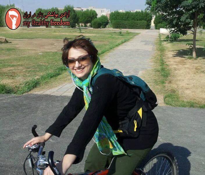 Women cycling in Iran